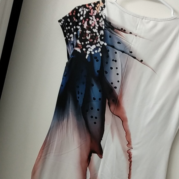 Pullover knit stretch dress size small by Shein, abstract pattern across front - Picture 10 of 11